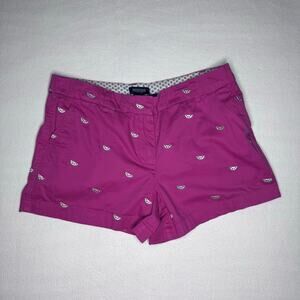 Pink Watermelon Print Casual British Khaki Short